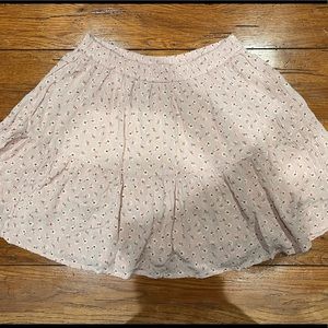 American Eagle Light Pink Floral Skirt